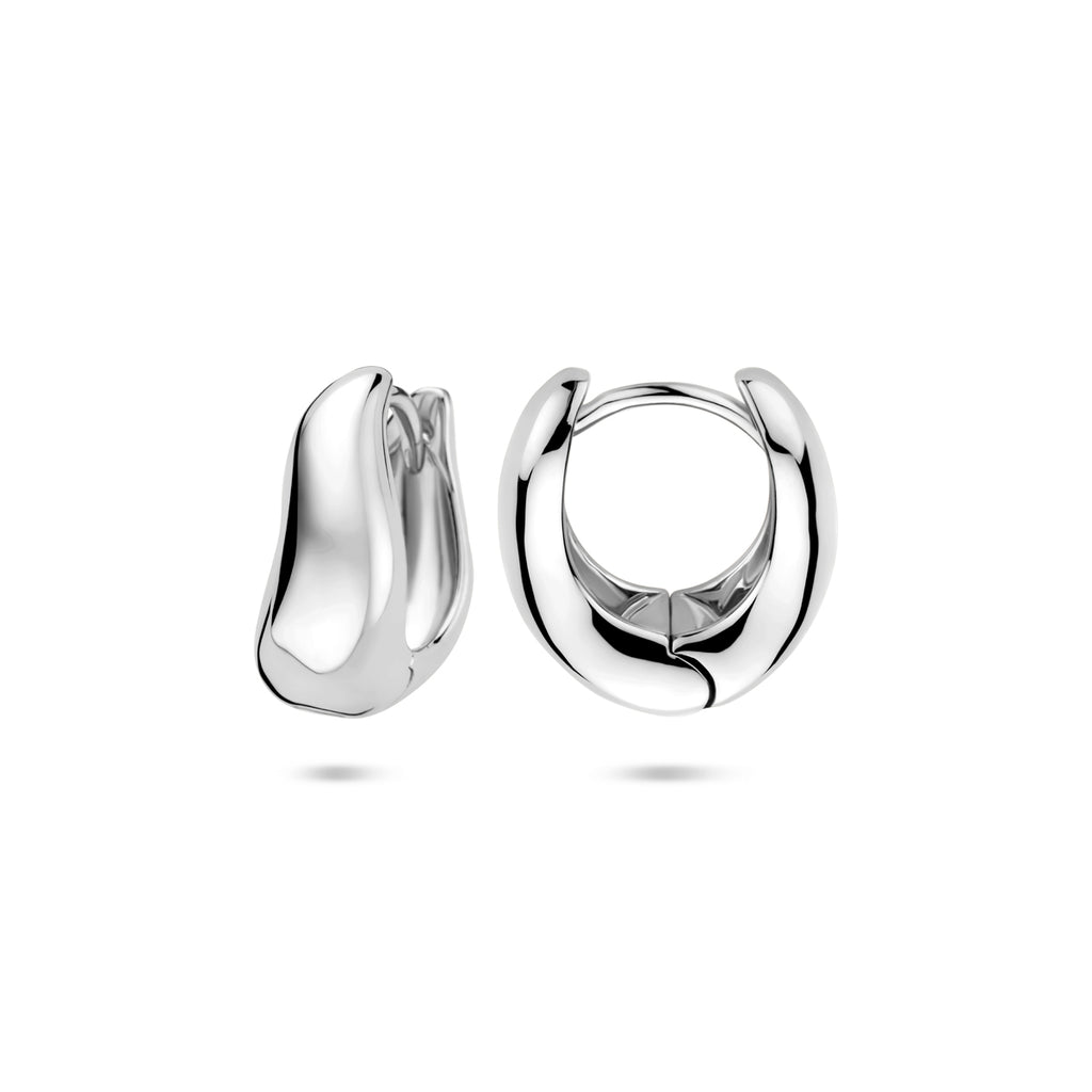 klapoorringen 15 mm zilver gerhodineerd