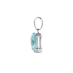 hanger blauw topaas zilver gerhodineerd