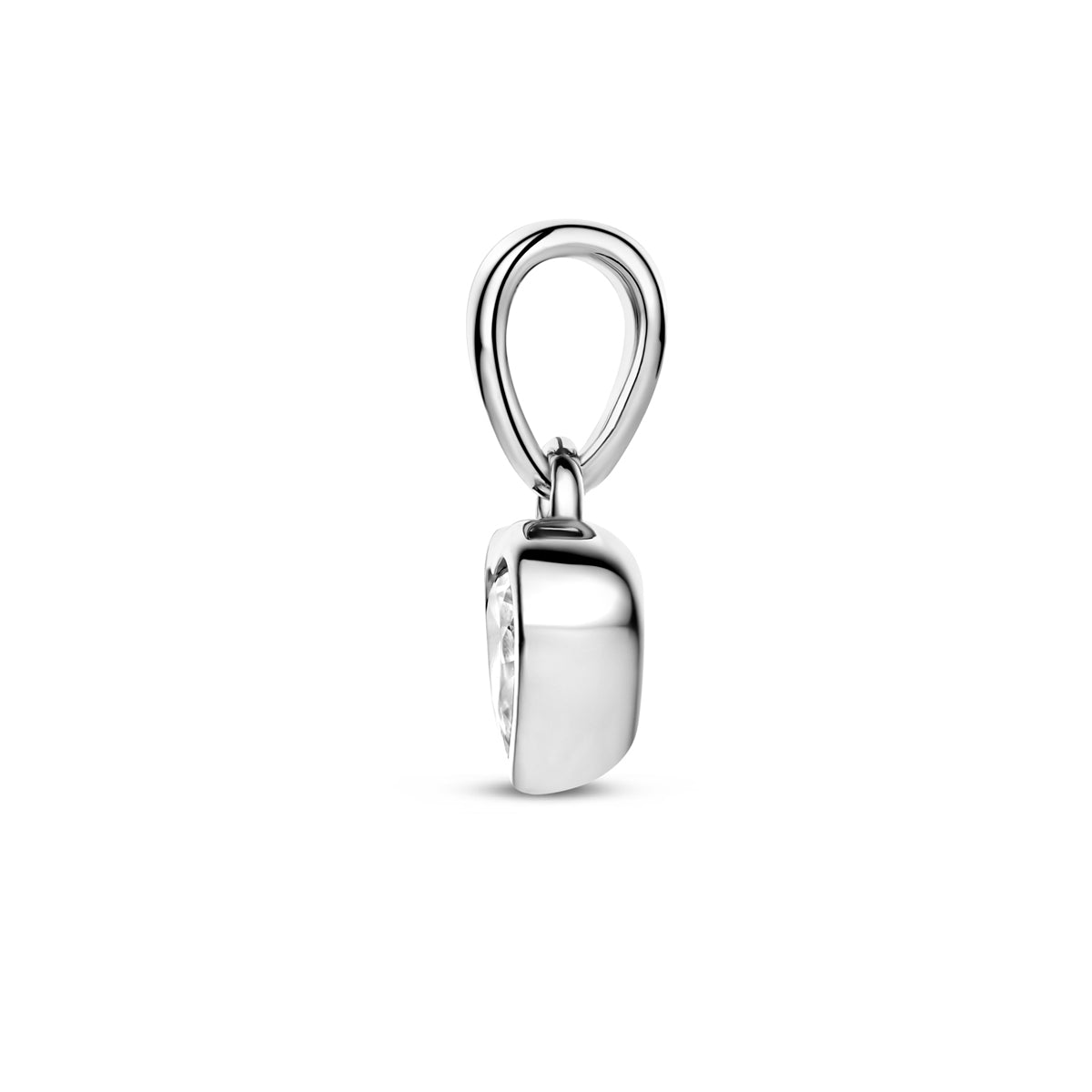 hanger hartje zirkonia 6,5 mm zilver gerhodineerd