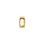 hanger hart zirkonia 5 mm 14K geelgoud