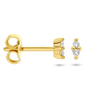 Ohrstecker Diamant 0,04 ct (2x 0,02 ct) h p1 14K Gelbgold