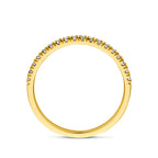 ring met geboortesteen zirkonia april 14K geelgoud