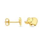 Ohrstecker Elefant 5 mm 14K Gelbgold
