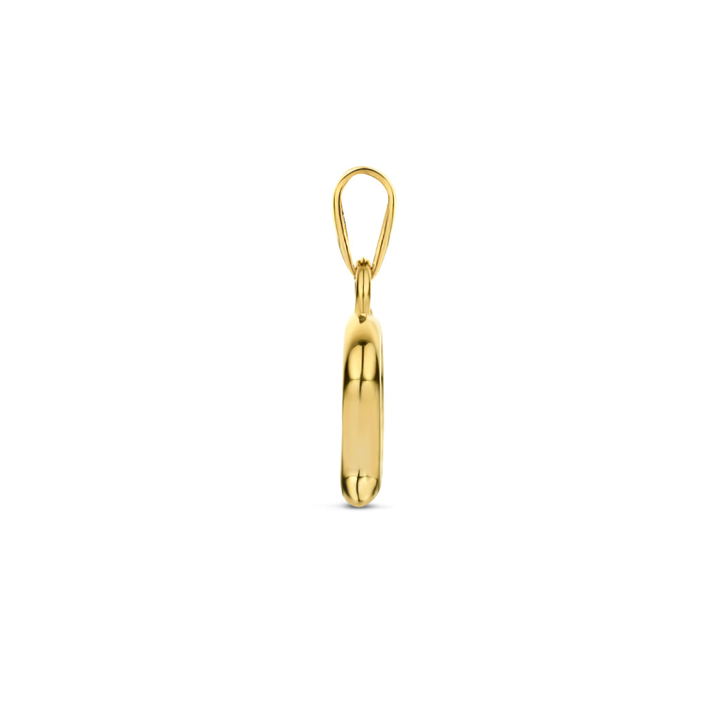 hanger hart 14K geelgoud