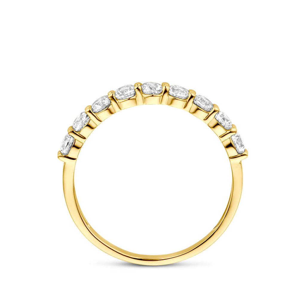 ring zirkonia 14K geelgoud