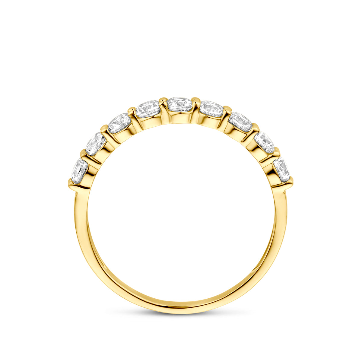 ring zirkonia 14K geelgoud