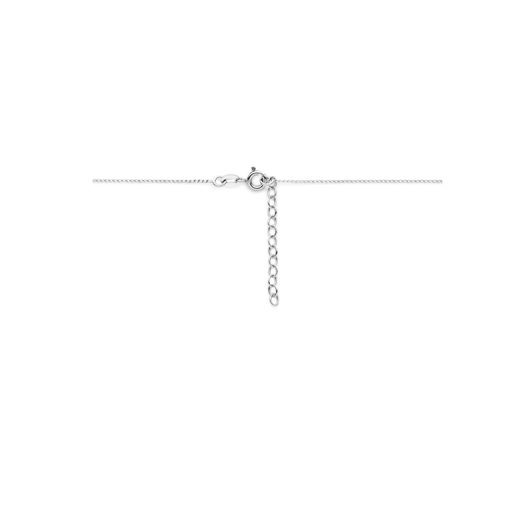 Halskette Herz 41 + 4 cm Silber rhodiniert