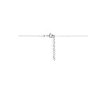 Halskette Herz 41 + 4 cm Silber rhodiniert