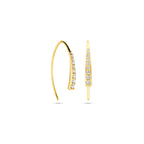 oorhaak 21 mm 14K geelgoud