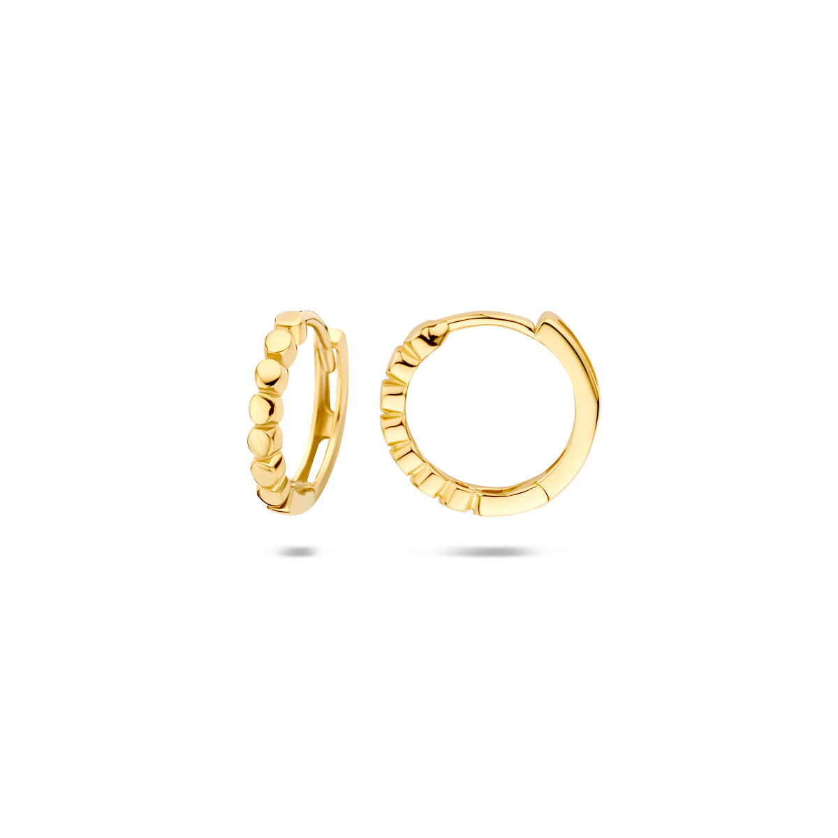 Klappcreolen 12 mm 14K Gelbgold