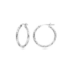 oorringen gediamanteerd 2,0 mm zilver gerhodineerd