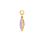 hanger amethist 14K geelgoud