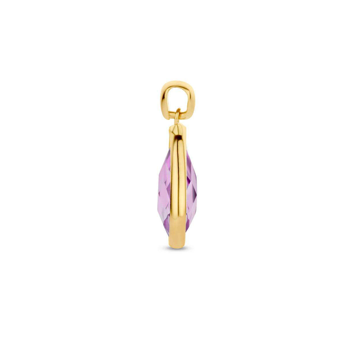 hanger amethist 14K geelgoud