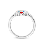 ring cupcake zilver gerhodineerd