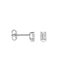 Ohrstecker Zirkonia 4,5 mm Silber rhodiniert