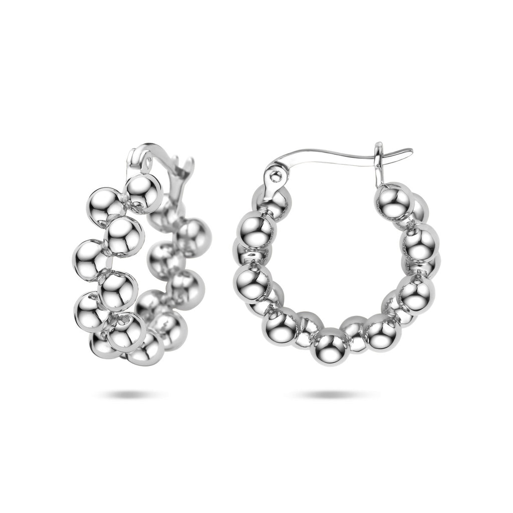 Ohrringe 19 mm Silber rhodiniert
