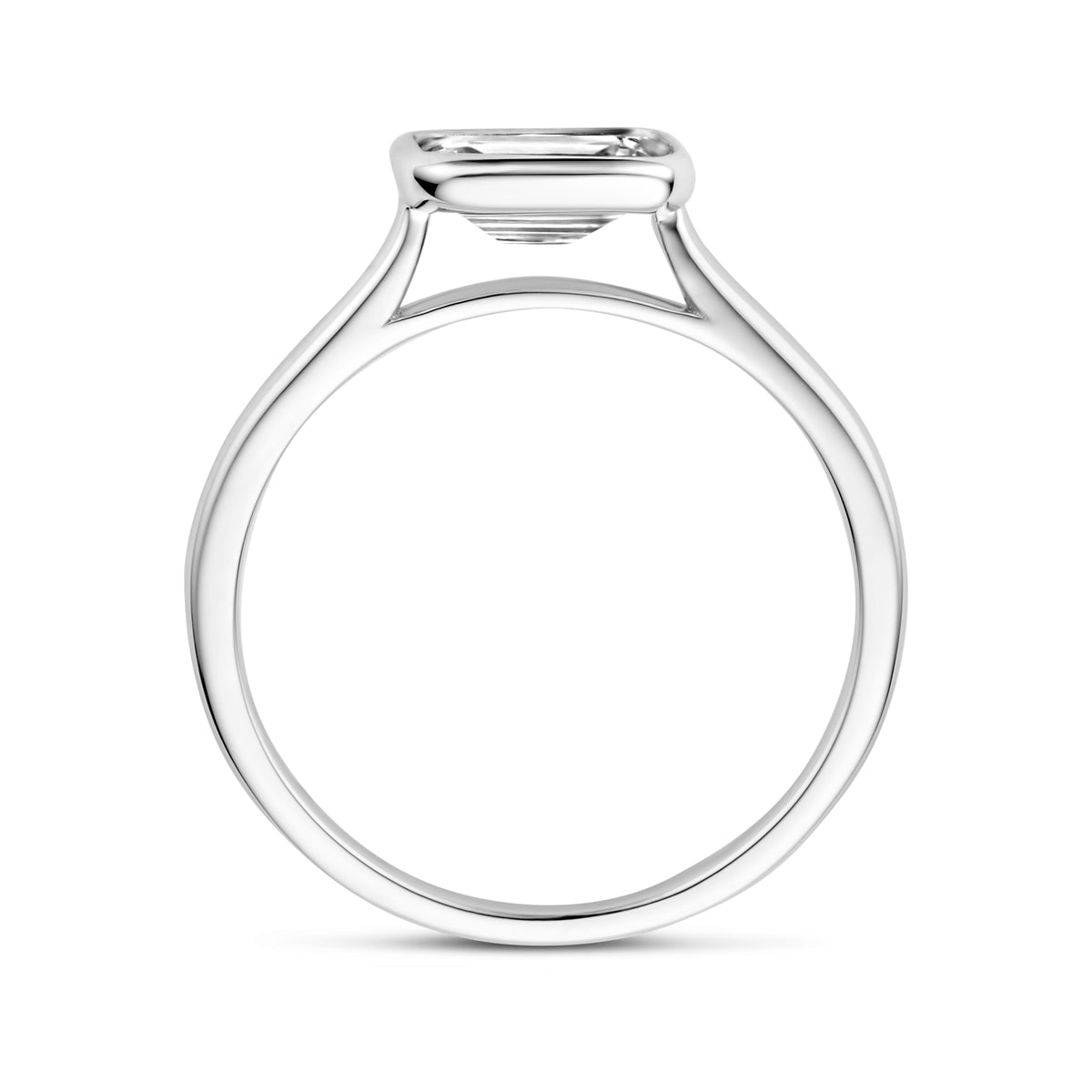 Ring Zirkonia Silber rhodiniert