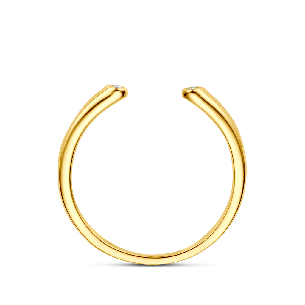 ring diamant 0.01ct 14K geelgoud