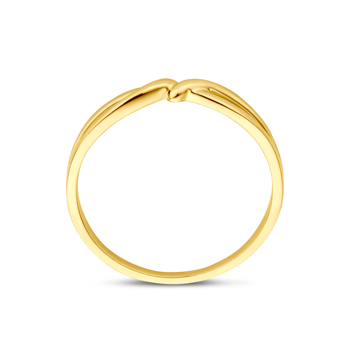 ring gedraaid 14K geelgoud