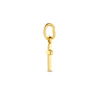 Anhänger Kreuz 14 mm 14K Gelbgold