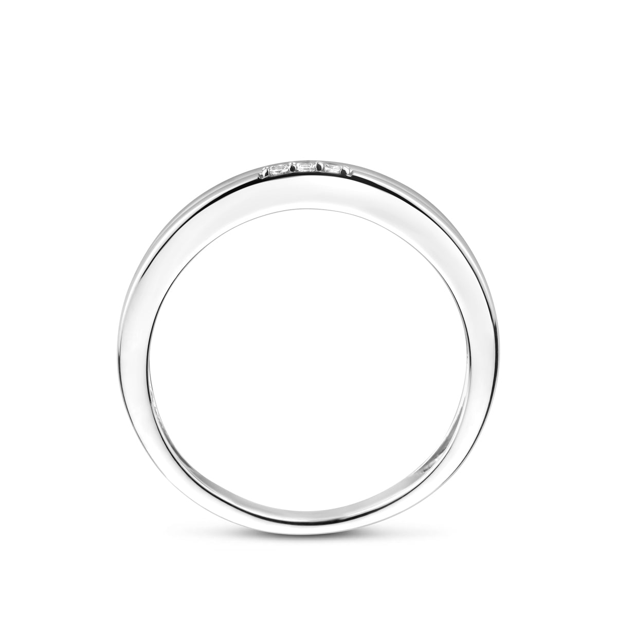 Ring Zirkonia Silber rhodiniert