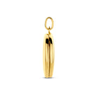 9K Medaillon oval 19 mm 9K gelb