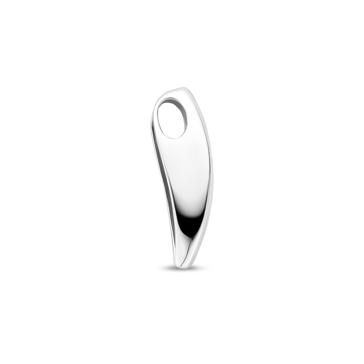 hanger lab grown diamant 0.04ct f vs 18 mm zilver gerhodineerd