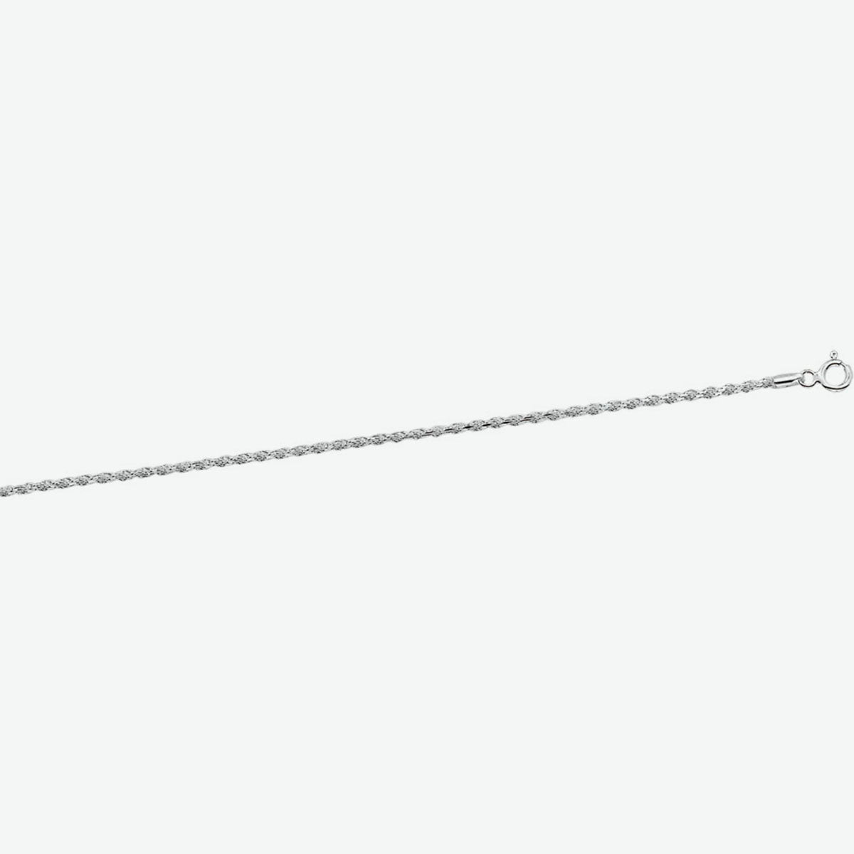 Kordel diamantiert 1,9 mm silberweiß