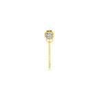 Ohrstecker Zirkonia pro Stück 14K Gelbgold