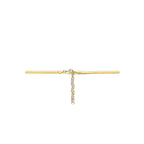 collier slang plat 3,3 mm 40 + 5 cm 3 micron zilver verguld (geel)