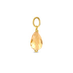 hanger citrien 15 mm 14K geelgoud