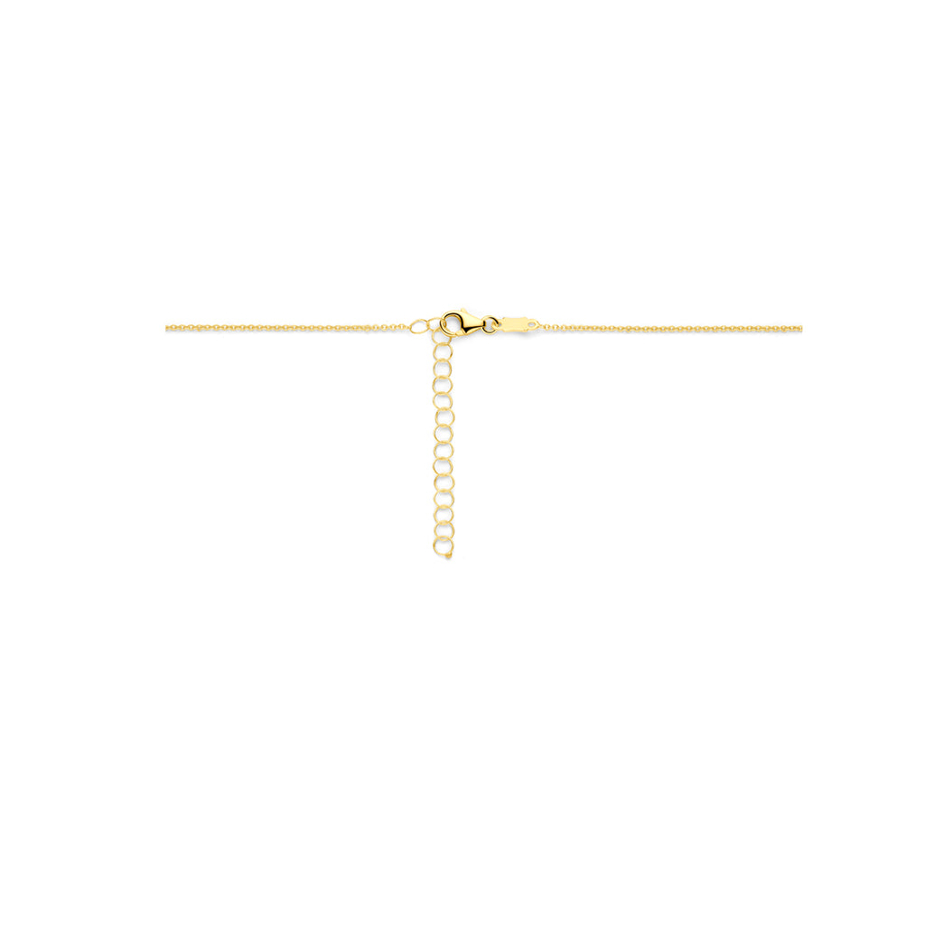 Halskette Herz Diamant 0.02ct H SI 40 + 4 cm 14K Gelbgold