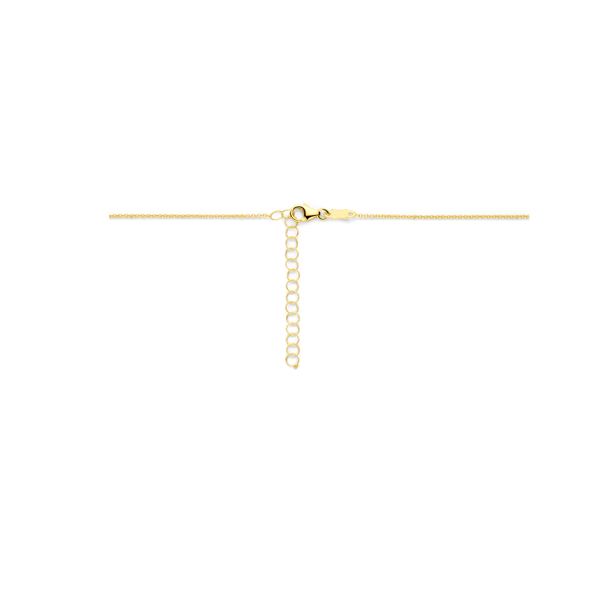 Halskette Herz Diamant 0.02ct H SI 40 + 4 cm 14K Gelbgold