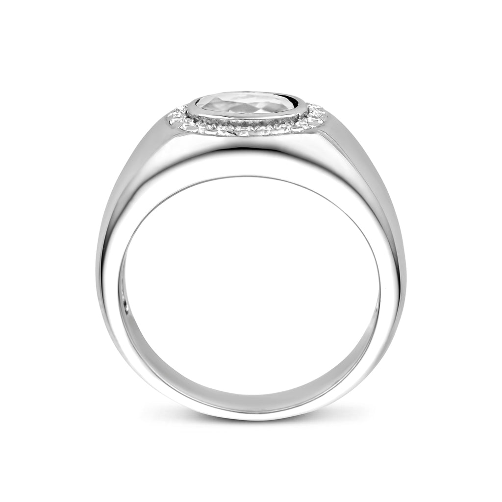 Ring Zirkonia Silber rhodiniert