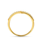 ring lab grown diamant 0.17ct g vs 14K geelgoud