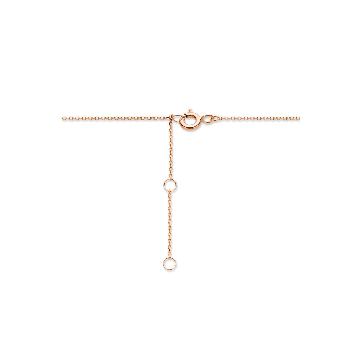 Halskette Herz 40 - 42 - 44 cm 14K Roségold