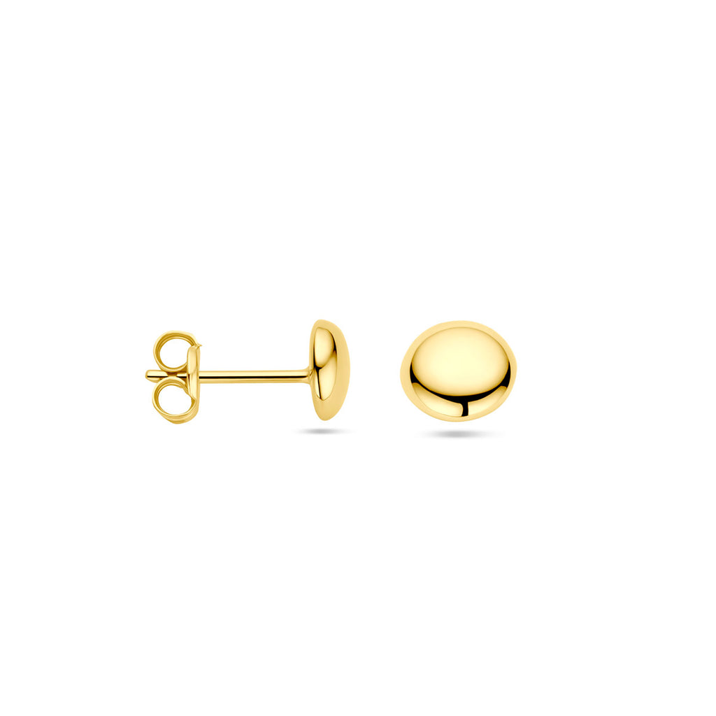 oorknoppen half-bol 14K geelgoud