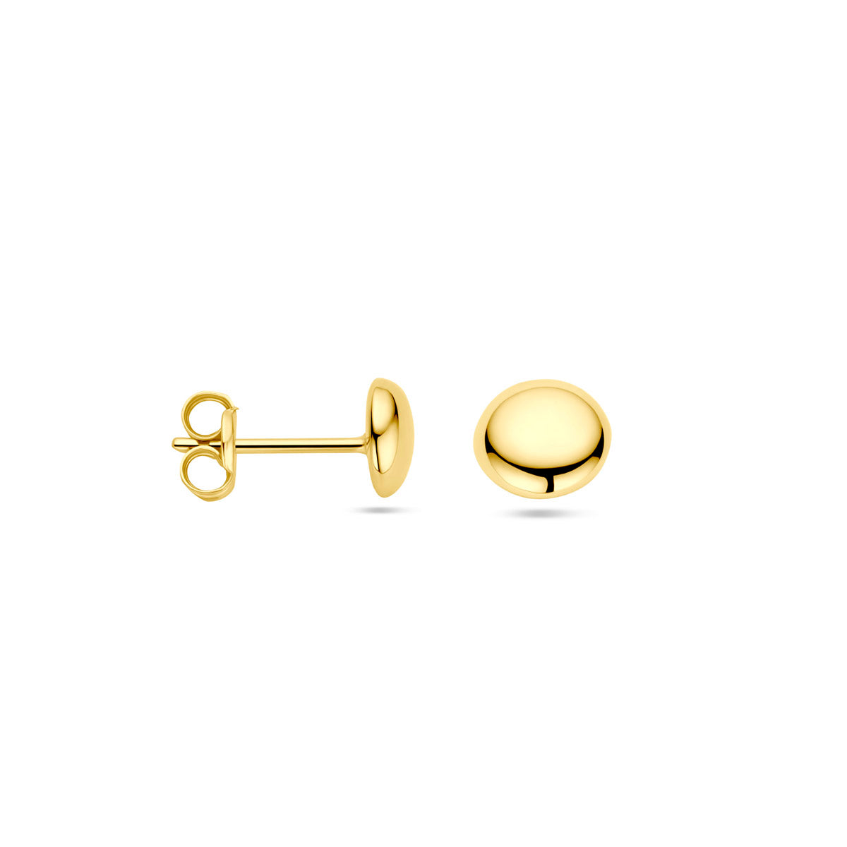 oorknoppen half-bol 14K geelgoud