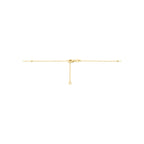 collier 42 - 45 cm 14K geelgoud - rondje,bolletje,ringetje,draad