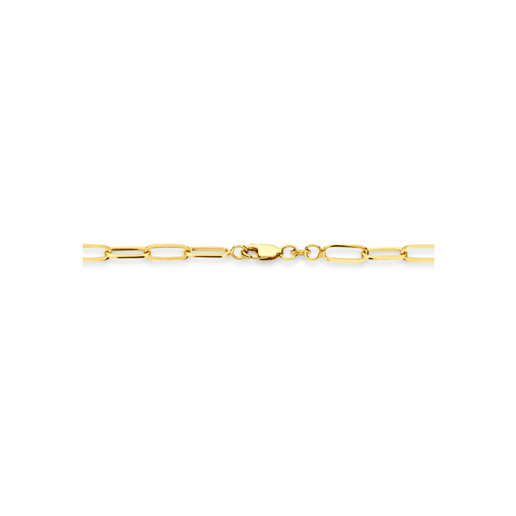 collier 4,2 mm 45 cm massief silgold (geel met zilverkern)