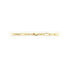 collier 4,2 mm 45 cm massief silgold (geel met zilverkern)