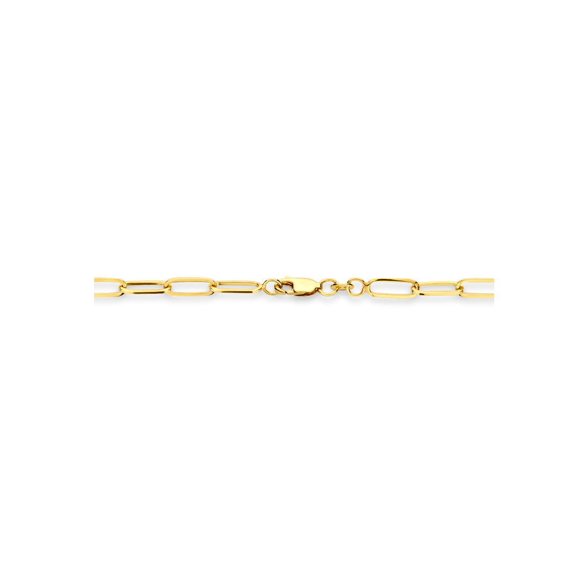 collier 4,2 mm 45 cm massief silgold (geel met zilverkern)