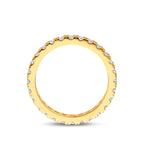 Ring Zirkonia 3 Mikron silbervergoldet (gelb)
