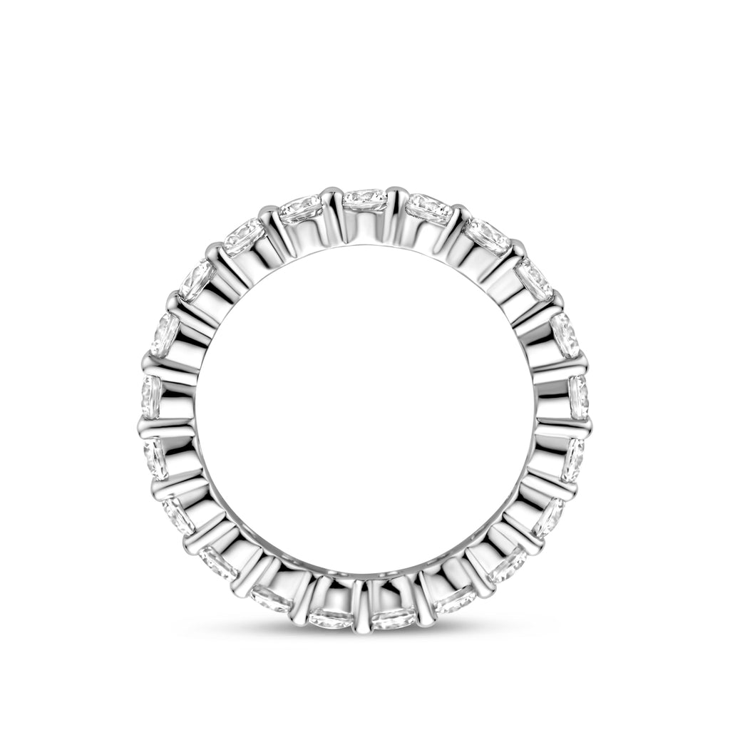 ring zirkonia zilver gerhodineerd