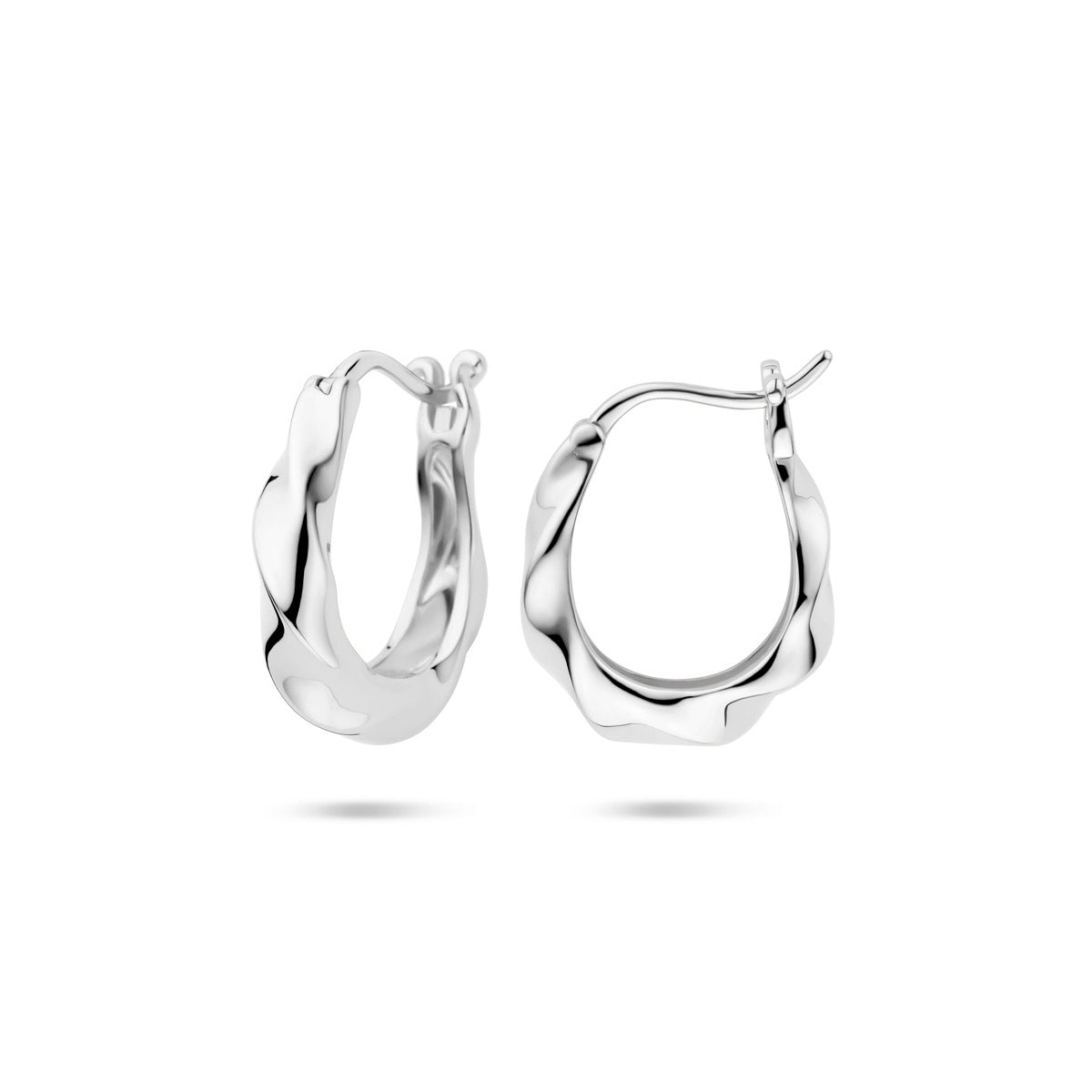 oorringen 19 mm zilver gerhodineerd
