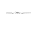 collier slang plat 4,2 mm 42 + 4 cm edelstaal