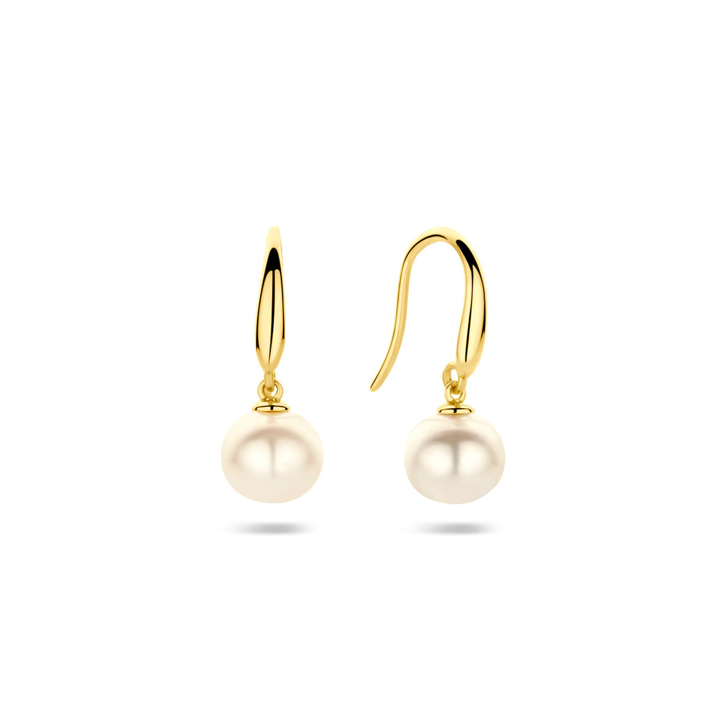 oorhangers parel franse haak 18 mm 14K geelgoud