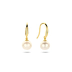 oorhangers parel franse haak 18 mm 14K geelgoud