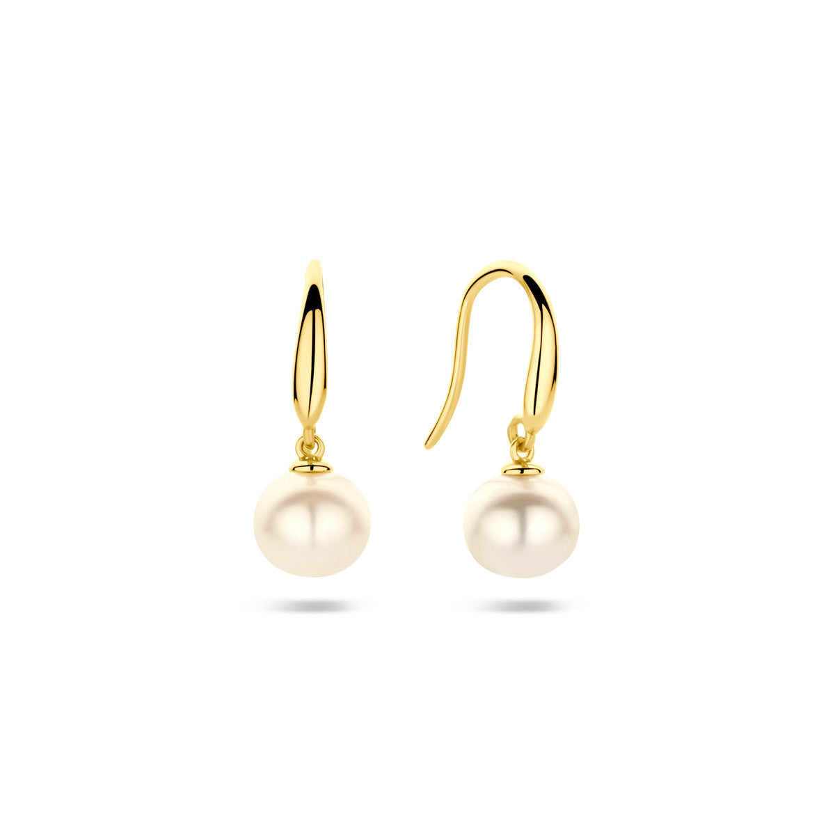 oorhangers parel franse haak 18 mm 14K geelgoud