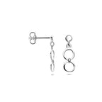 oorhangers 17,5 mm zilver gerhodineerd